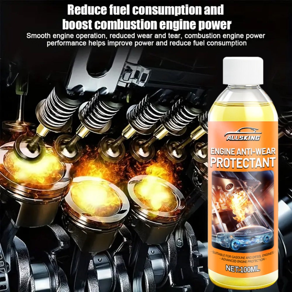 Engine Anti-Wear Protection Fluid 100ml – Cylinder Block Restoration Agent, Reduces Engine Noise, Prevents Wear, Seals Micro-Cracks