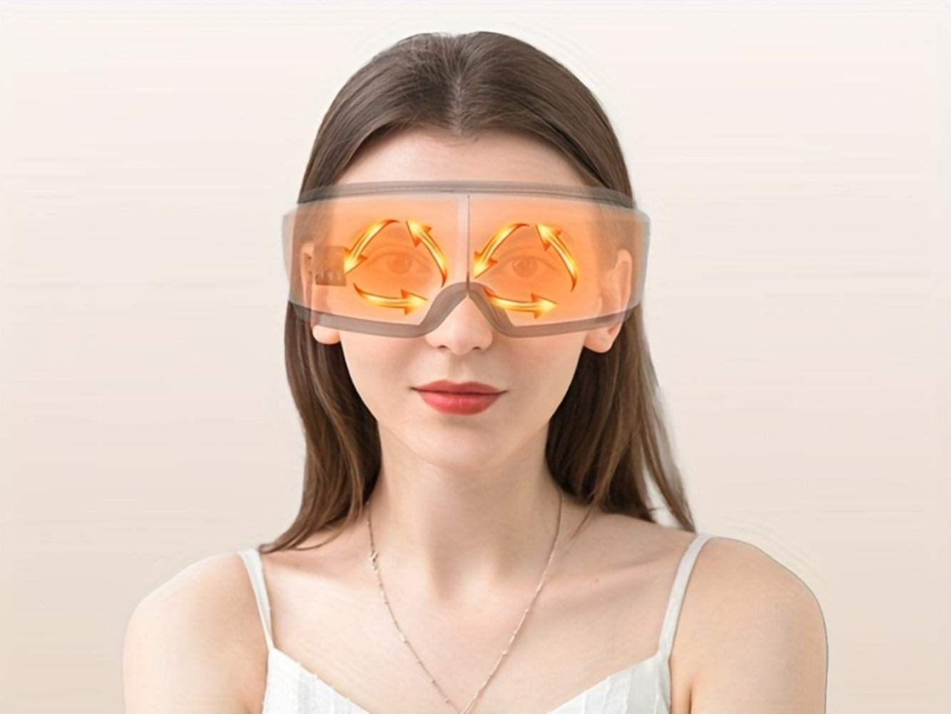 Eye Massager with Heat - 4D Intelligent Portable Eye Mask Massager with Pneumatic Compression, Vibration