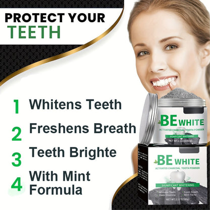 Bamboo Charcoal Tooth Powder 30g Whitening Teeth Powder with Mint Extract Stain Removal Fresh for an Everyday Personal Care Routine