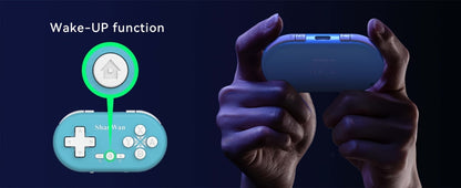 Mini Bluetooth Keychain Gaming Controller in Four Colors with 180mAh Battery and Pocket-Size Oval Body