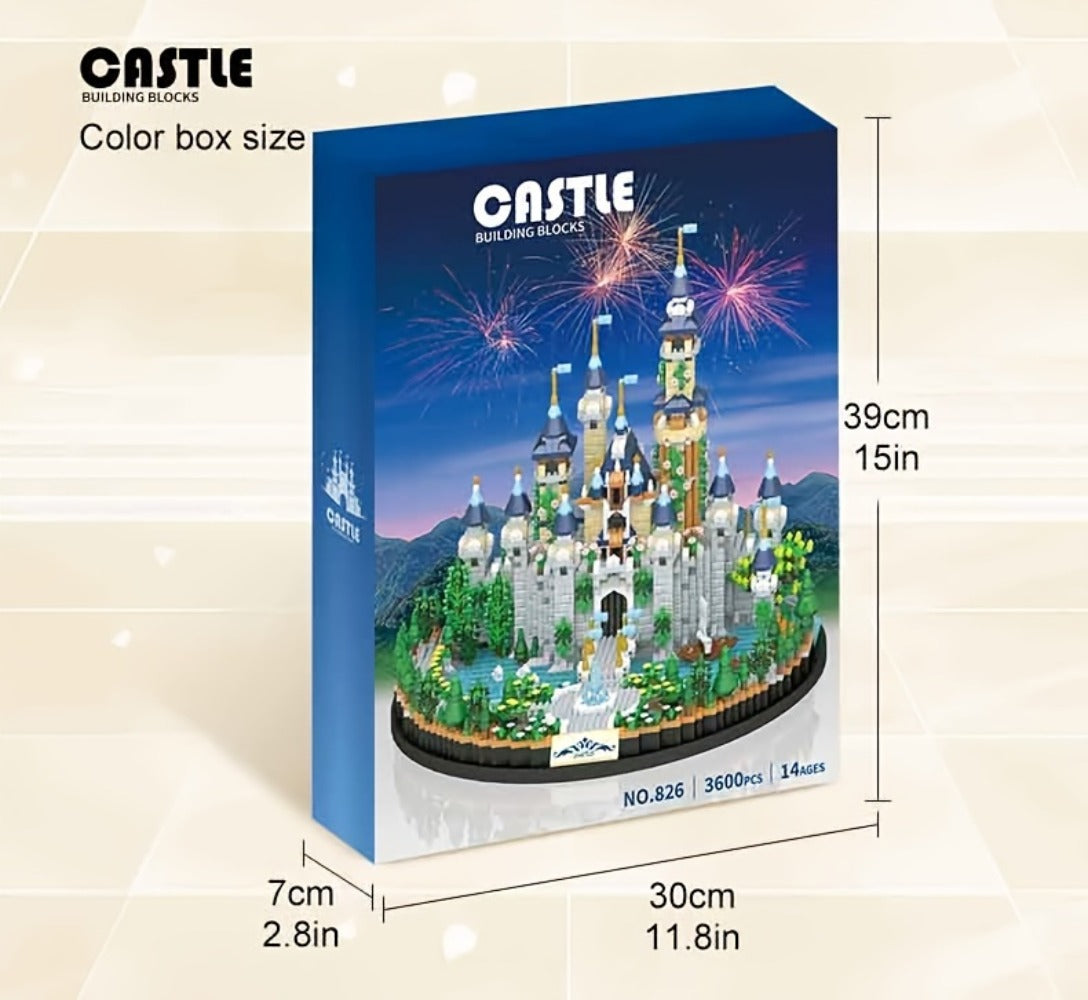 3600PCS Princess Castle Building Blocks Fairytale Palace STEM Micro Brick Architecture Kit for Girls Ages 8+