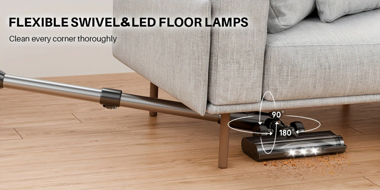 Stick Vacuum Cleaner 70Kpa MAX Suction Cordless & Corded 8-in-1 Handheld Vacuum for Hard Floors, Carpets & Pet Hair