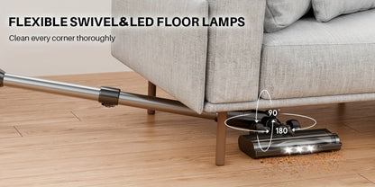 Stick Vacuum Cleaner 70Kpa MAX Suction Cordless & Corded 8-in-1 Handheld Vacuum for Hard Floors, Carpets & Pet Hair