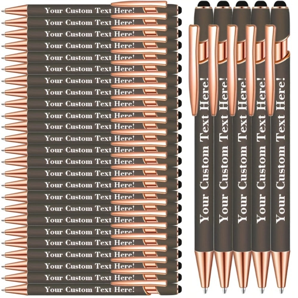 Custom Engraved Luxury Pens Bulk Set with Touch Tip & Grip - Personalized with Logo, Name or Text