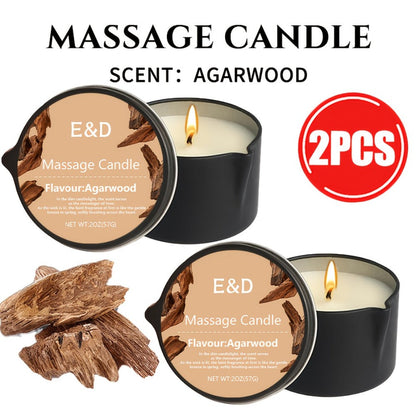 Luxury Soy Wax Candle 2-in-1 Massage Body Oil Essential Oil 20+ Scents 1pc 2pcs 6pcs Warm Moisturizing Lotion Spa Nail Salon Wedding