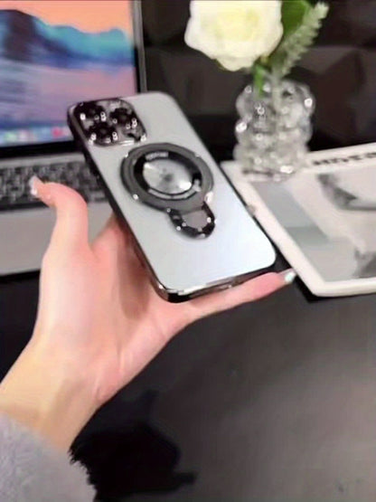 Phone Case U-Shield Kickstand with Clear PC Back and TPU Bumper for Selected iPhone Model and Color Options