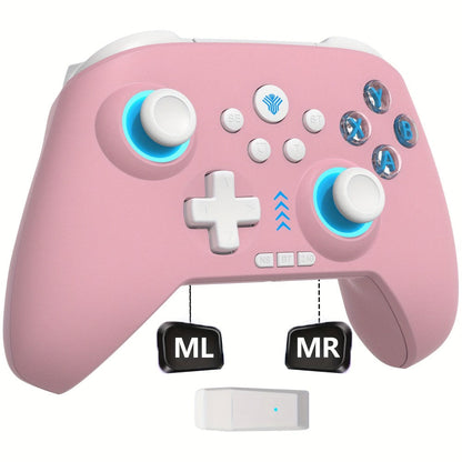 Three-Mode Wireless PC Controller with RGB Lighting, Hall Effect Joystick & Trigger, Programmable Buttons & Vibration for Windows PC