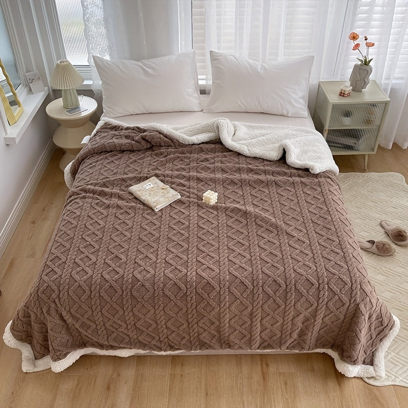 Taffeta Blanket Double-Sided, Silky All-Season Sleep Blanket for Bed & Air Conditioning, 5 Colors