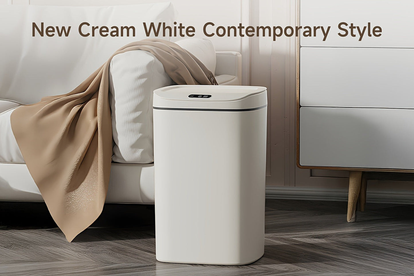 Motion Sensor Trash Can Touchless, Smart Hands-Free Trash Bin with Sealing Lid & Odor-Blocking Technology