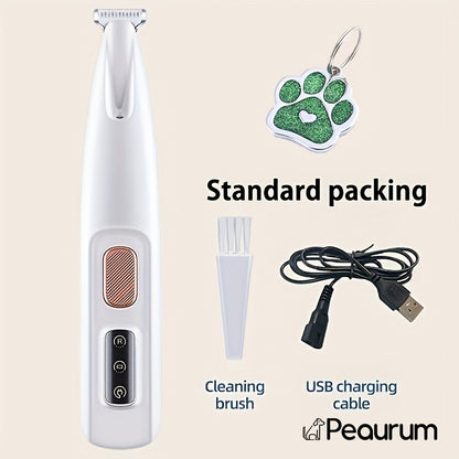 Pet Grooming Clippers USB & Battery Powered – Low Noise Electric Hair Trimmer for Cats Small Dogs, Cordless Rechargeable Pet Clipper