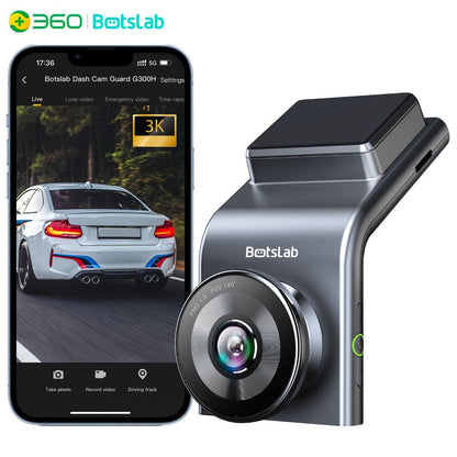 Botslab G300H Pro Dash Camera with 3K Label, Built-In WiFi and GPS, Plus Card or Hardwire Kit Bundles