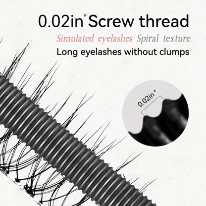 Mascara Primer Waterproof 24-Hour – Smudge-Proof Volumizing Eyelash Primer with Spiral Brush for Curling & Lengthening