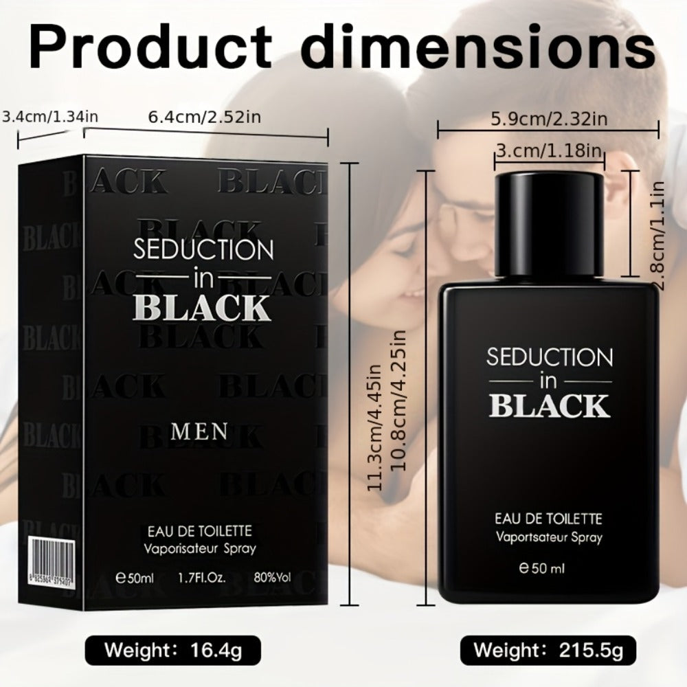 Woody Cologne for Men Long Lasting Eau de Toilette 50ml Propylene-Free Masculine EDT Spray Sensitive Skin Safe Daily Dates Gym Travel Office