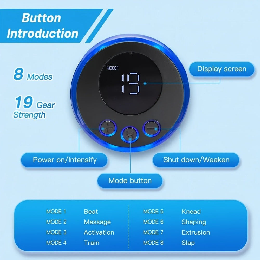 EMS Facial & Eye Massager Microcurrent TENS Device FDA Cleared Face Slimming Eye Lift 6 Modes 10 Levels for Home or Salon Spa Use