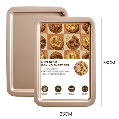 Nonstick Bakeware Set with Cooling Rack Cookie Sheet Cake Pans Loaf Muffin Pizza Pan Baking Pans Set for Kitchen 6 14 15 Piece
