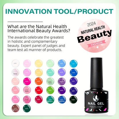 Gel Nail Polish 8-Color Rhapsody Pastel Set with Soft Muted Tones for All-Season UV/LED Soak-Off Nail Art