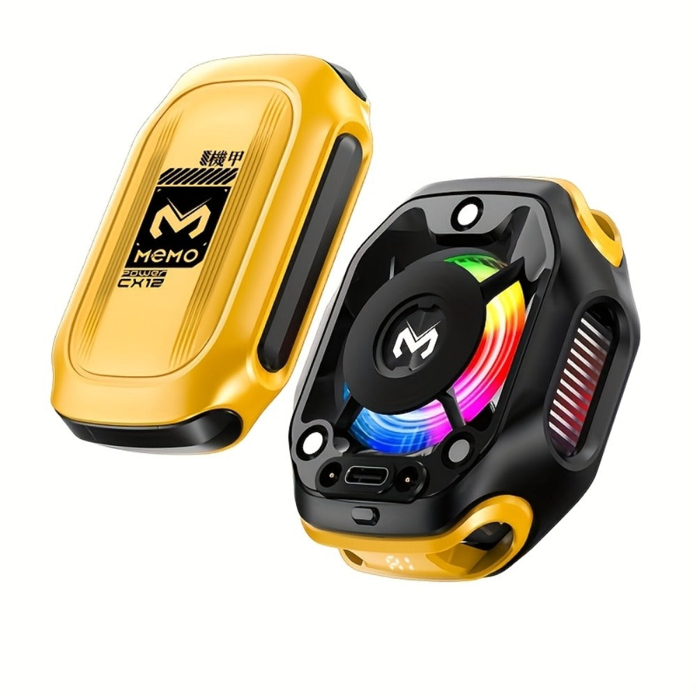 Phone Cooler Magnetic Semiconductor Cooling Fan with RGB LED Temperature Display Rechargeable for an Everyday Personal Care Routine