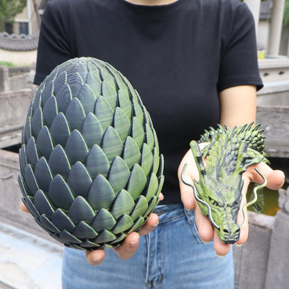 Dragon Egg Gift Set 3D Printed, 7.09in Scaled Egg + 23.62in Large Dragon with the Listed Color, Size or Set Options for Everyday Use