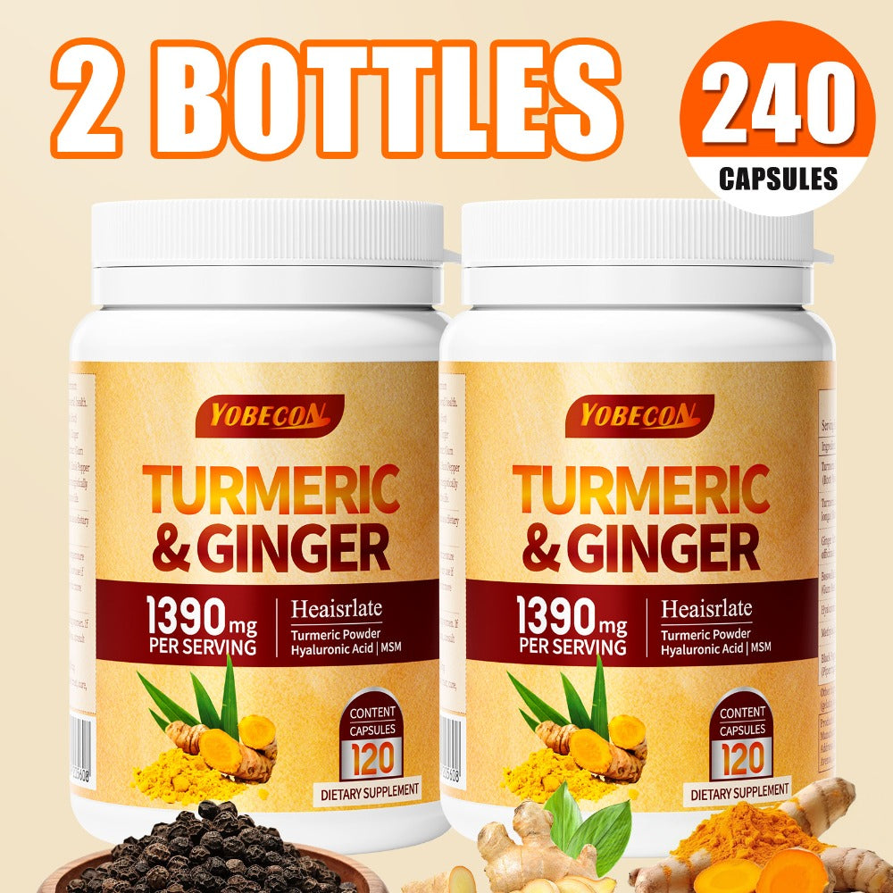 Turmeric Supplement with Black Pepper, Sports Recovery, Skin Health & Digestion Support for Women & Men