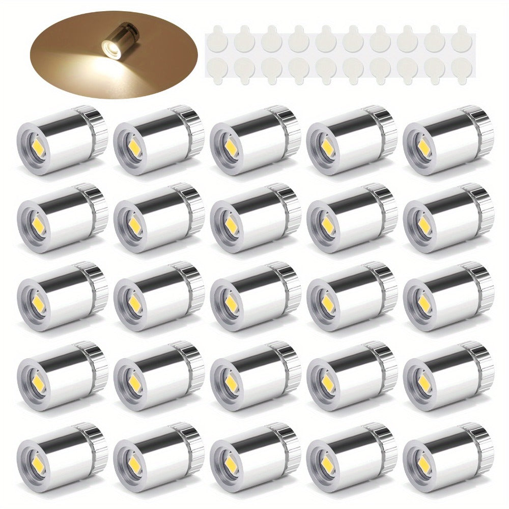 Mini Spotlight Battery Operated LED 20 Pack – Cordless Miniature Spot Lights for Artwork, Paintings, Jewelry, Display Cases, Handicrafts