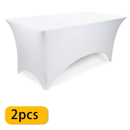 Spandex Tablecloth for 6 ft Rectangle Tables, Elastic Fitted Table Cover for Events, Parties, Weddings & Banquets