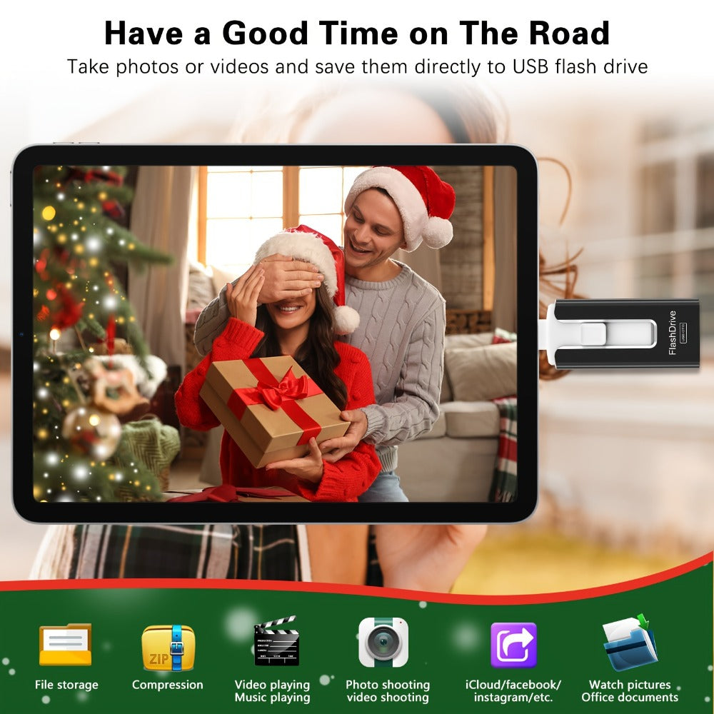 Photo Stick 256GB for iPhone iPad for a Home Lash Beauty Routine, with the Listed Configuration
