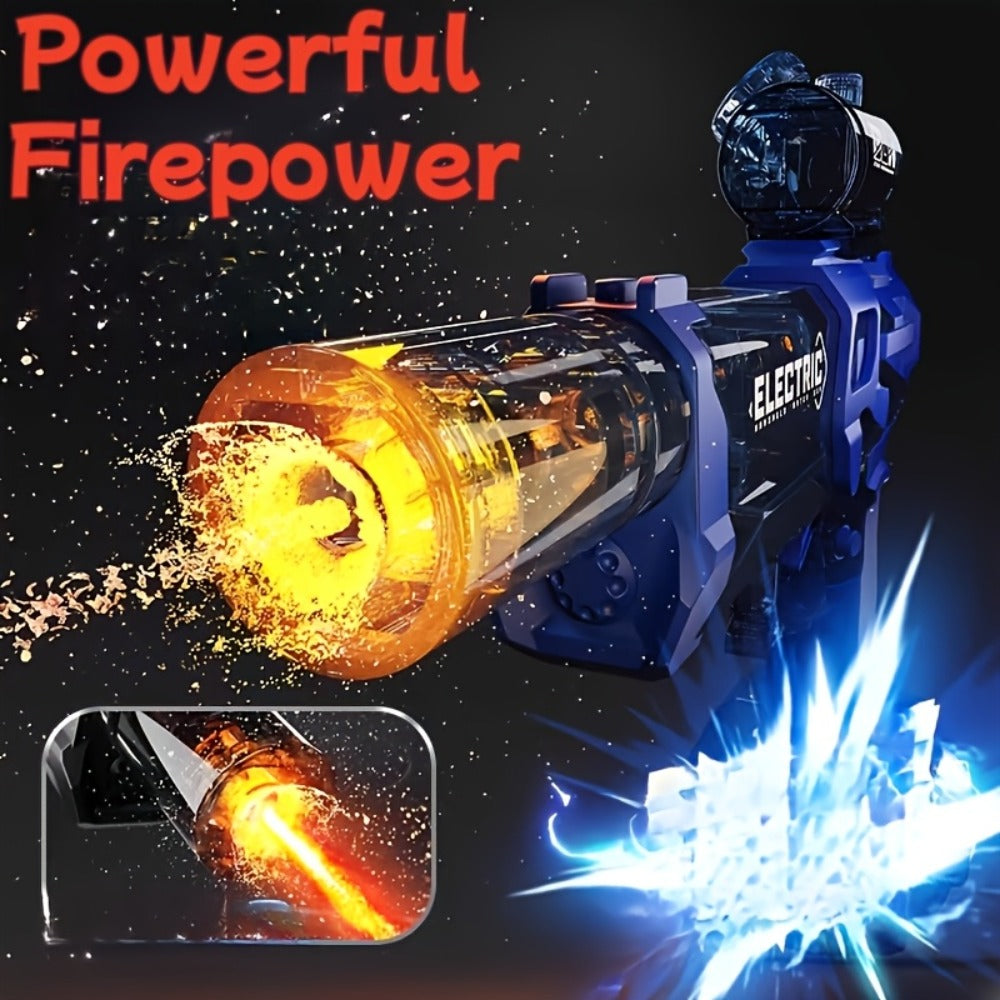 Two-Piece Electric Water Blaster Set with Lighted Sights, Rechargeable Batteries and Three Pairings
