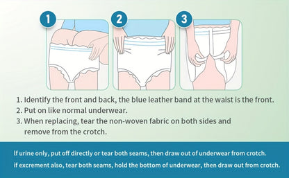 Adult Incontinence Underwear for Women Men Disposable Pull Up Briefs Overnight Bladder for Entryways, Bedrooms and Living Spaces
