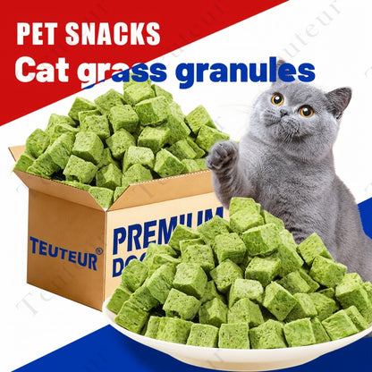 Cat Grass Freeze-Dried Granules – Hairball Relief Mint Biscuits & Molar Sticks Cat Snacks 150g 155g