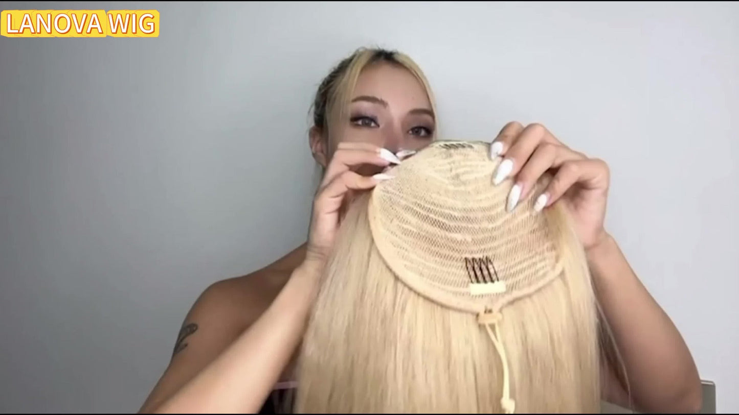 Drawstring Ponytail Extension for Women Long Wavy Layered Wrap Around Clip In Synthetic Pony Tail 26 Inch No Glue No Heat Blonde Brown Ash
