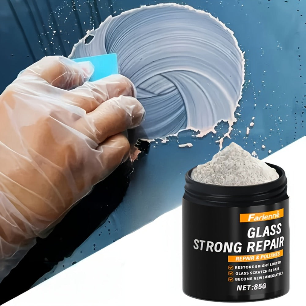 Glass Polishing Powder – Nano Windshield Scratch Repair & Clarity Restoration, Safe for All Glass Types, Car Windshield Detailing