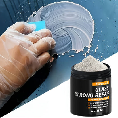 Glass Polishing Powder – Nano Windshield Scratch Repair & Clarity Restoration, Safe for All Glass Types, Car Windshield Detailing