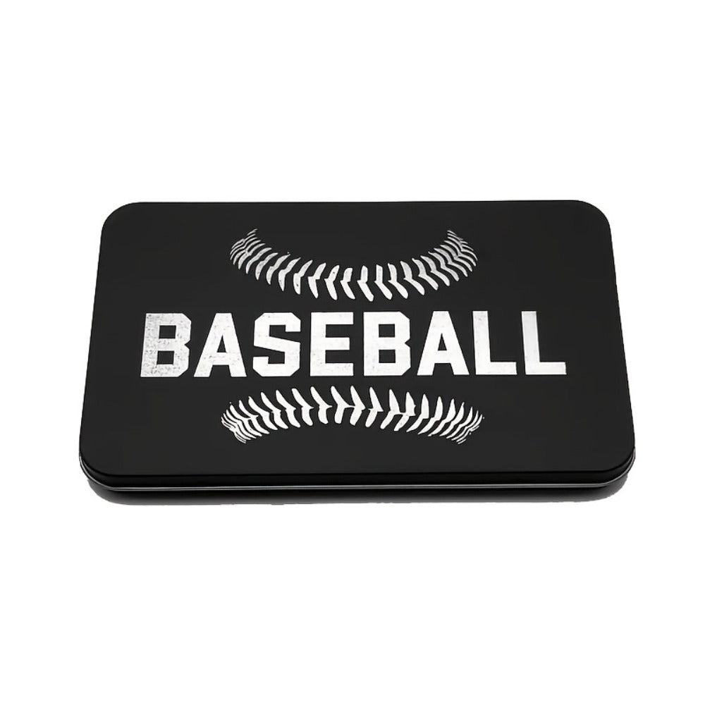 Sports Travel Board Game Set – Portable Wooden Baseball Softball Football Finger Dice Tabletop Game for Family Game Night