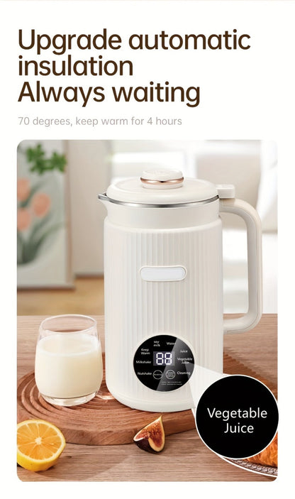 8-in-1 Nut Milk Maker 35oz 8-Blade - Almond Oat Soy Coconut Plant-Based Milk Machine for Entryways, Bedrooms and Living Spaces