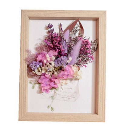 Four-Box Mixed Dried Flower Set with Assorted Colors and Small Botanical Pieces for Craft Decoration