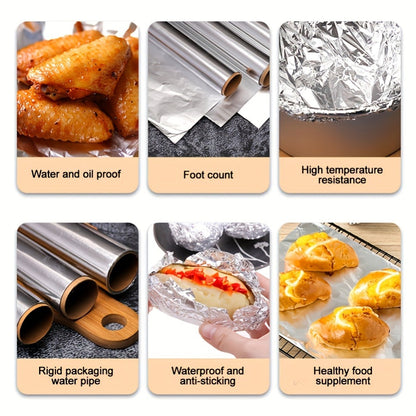 Aluminum Foil Rolls Heavy Duty – Thick Tin Foil for Baking, Grilling, BBQ & Food Wrapping, Disposable Kitchen Foil for Restaurants & Home