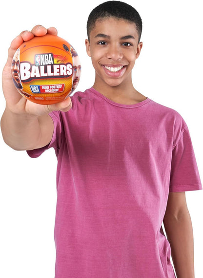 NBA Ballers Mystery Capsule Figurine Series 1 by ZURU, Surprise Unboxing Mini NBA Player Collectible Toy for Boys