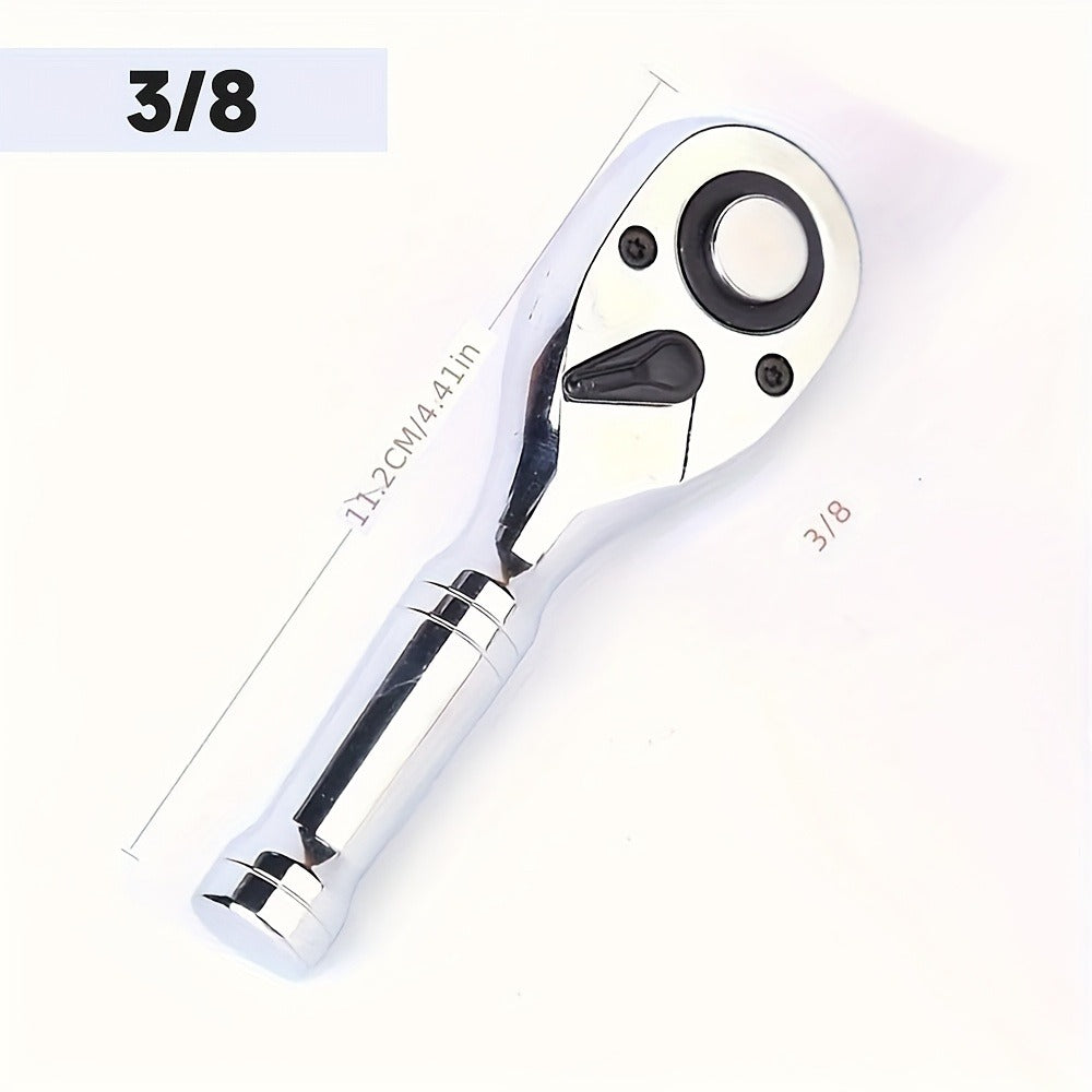 Short-Handle 72-Tooth Ratchet Wrenches in 1/4-, 3/8- or 1/2-Inch Drive with Three Pictured Lengths