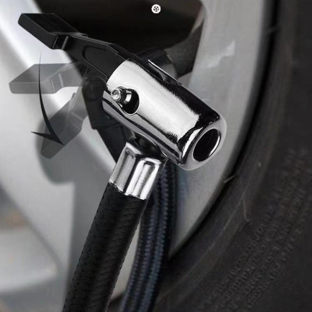 150 PSI 12V Dual-Cylinder Tire Inflator with Analog or Digital Gauge, LED Light and Carry Handle