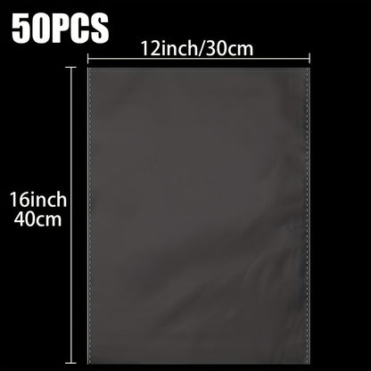Cellophane Bags 50-Pack Large 18x30 Inch Transparent Gift Basket Wrap Bags – Clear Cellophane Wrapping for Christmas