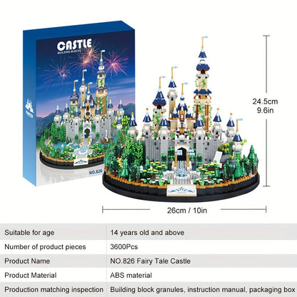 3600PCS Princess Castle Building Blocks Fairytale Palace STEM Micro Brick Architecture Kit for Girls Ages 8+