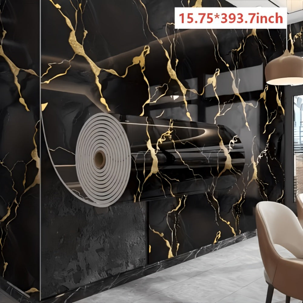3D Marble Peel and Stick Wall Tile Stickers Self Adhesive Removable Wallpaper Roll for Kitchen Backsplash Bathroom Living Room Bedroom Wall
