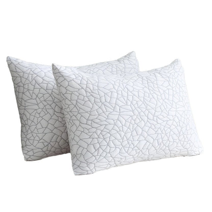 Hotel Quality Sleep Pillows Firm Support Cool-to-Touch Fiber Fill 2/4 Pack – Back Stomach Side Sleeper Pillow Set Soft Breathable Bed