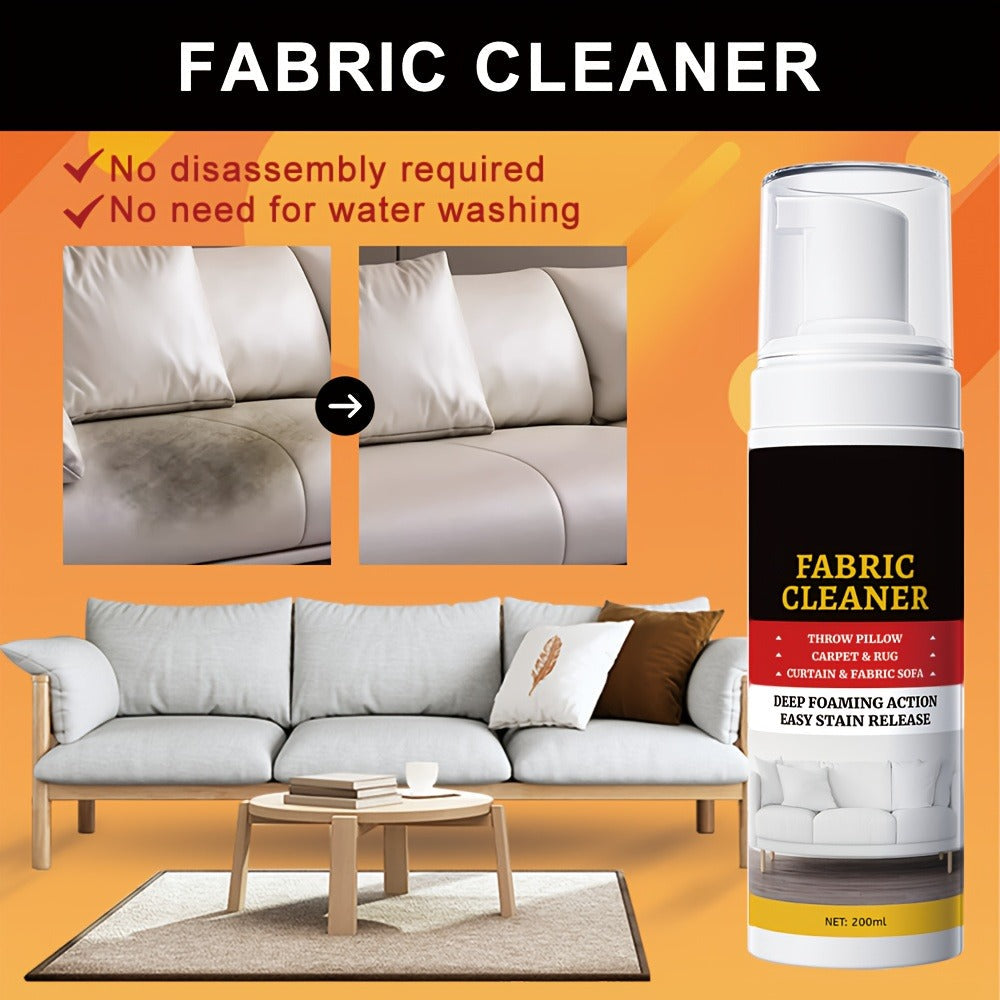 Upholstery Cleaner Spray Multi-Fabric Stain Remover 6.76oz Spot Cleaner for Couch Sofa Rug for Entryways, Bedrooms and Living Spaces