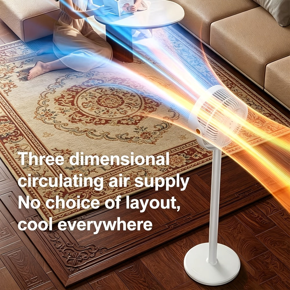 RV Fan 5-in-1 USB Rechargeable 4000mAh Battery 5-Speed Type-C Charging Port Portable Room Fan for Entryways, Bedrooms and Living Spaces