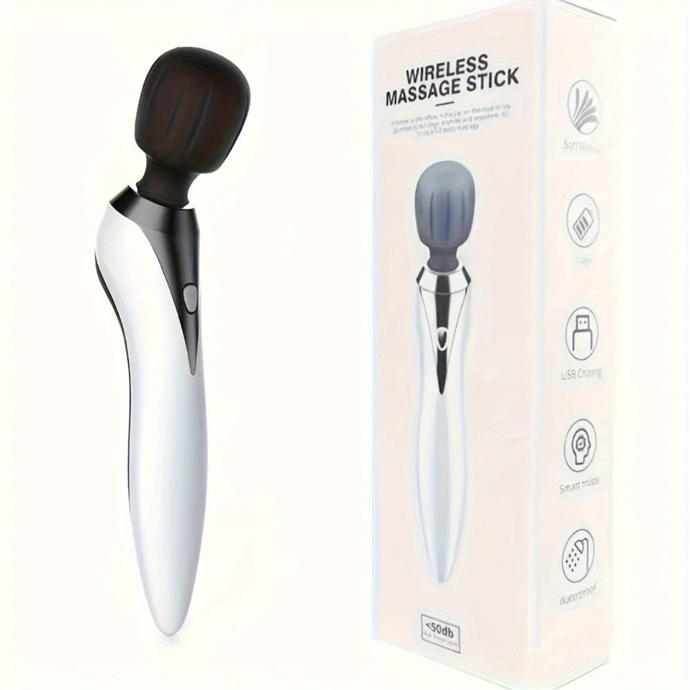 Wireless Stick Massager for Full Body, Portable Rechargeable Personal Massager for Neck, Back, Shoulder