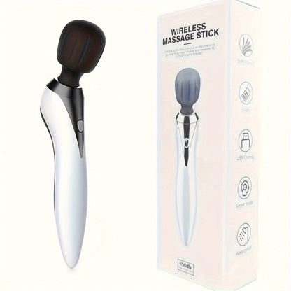 Wireless Stick Massager for Full Body, Portable Rechargeable Personal Massager for Neck, Back, Shoulder