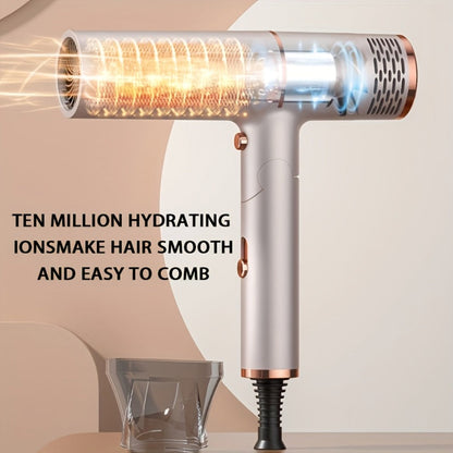 Foldable Hair Dryer with Storage Stand, Concentrator-Style Nozzle, Hot and Cold Air Labels and Four Colors