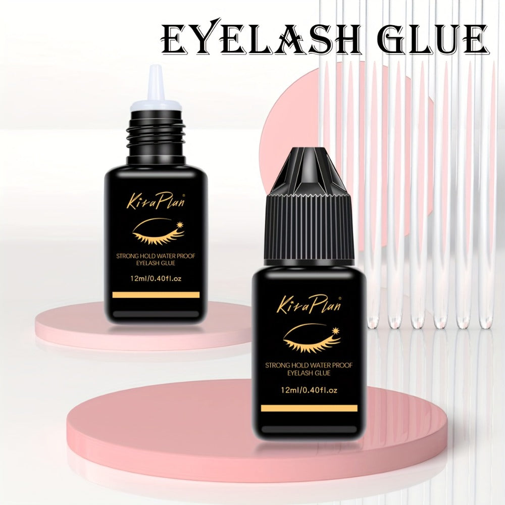 Odorless Lash Extension Glue Quick Dry Black Adhesive for DIY Individual & Cluster Lash Extensions