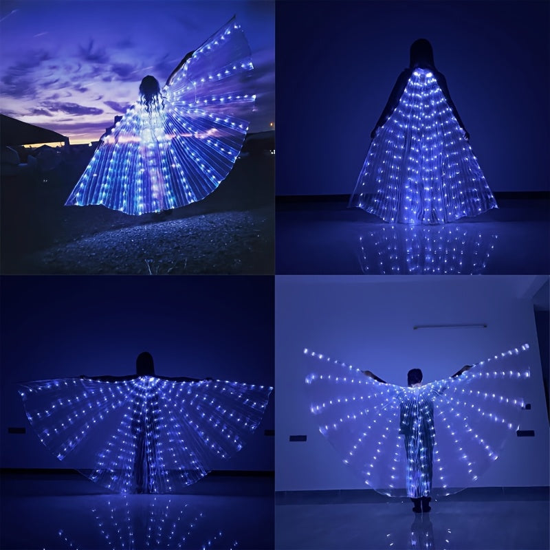 LED Feather Dance Costume Glowing Luminous with the Listed Color, Size or Set Options for Everyday Use